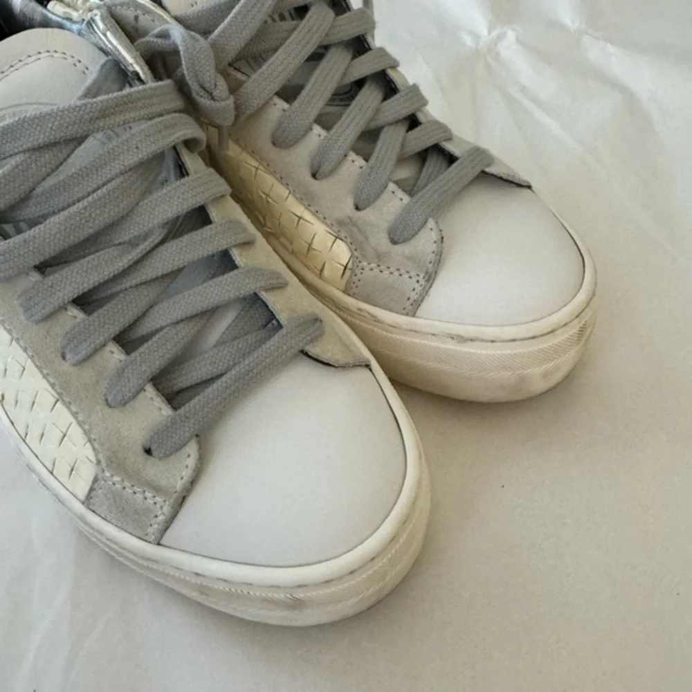 P448 Thea Overload Leather Low Top‎ Platform Sneakers